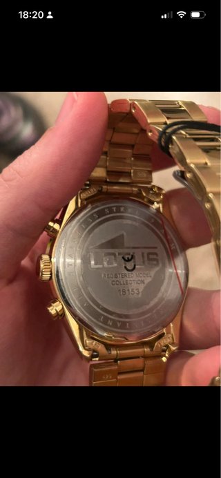 Reloj Lotus Hombre Esfera Beige y Dorado