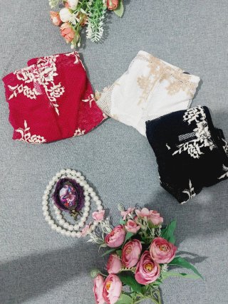 Pack 3 Bragas Bordadas XL