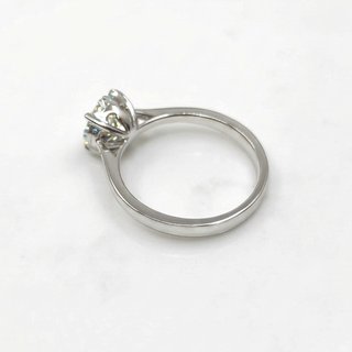Anillo Oro Blanco 18k  Brillantes 0.516