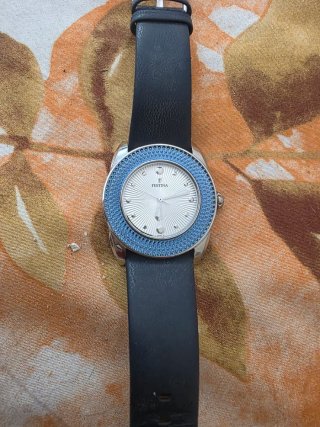 Reloj Festina Azul con Correa de Piel