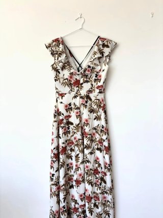 Vestido largo floral fiesta