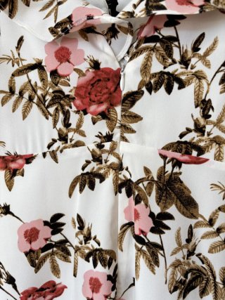 Vestido largo floral fiesta