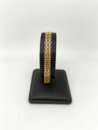 Pulsera Oro 18kt tejido panter