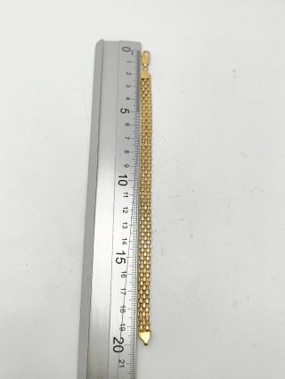 Pulsera Oro 18kt tejido panter