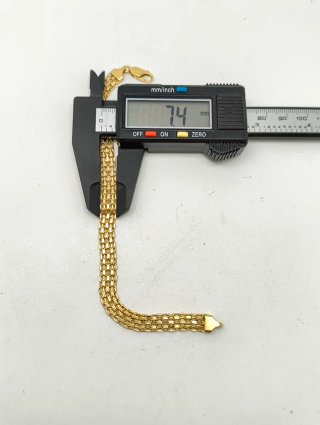 Pulsera Oro 18kt tejido panter