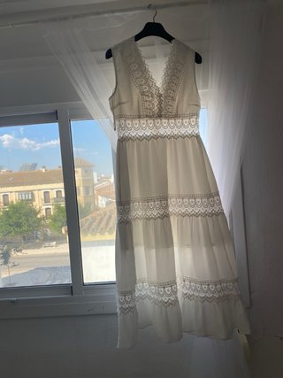 Vestido Verano Blanco Encaje