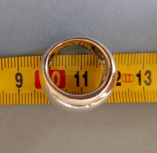 Anillo Plata Grueso Minimalista