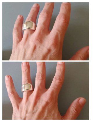 Anillo Plata Grueso Minimalista