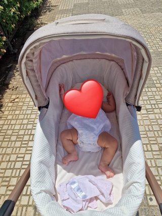 Carrito de bebé tres piezas como nuevo