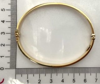 Pulsera brazalete estilo cartier oro 18k