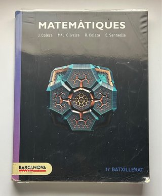 Libro Matemáticas 1 bachillerato
