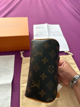 Louis Vuitton Nano Speedy Marrón
