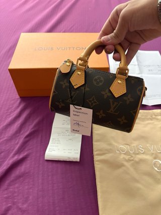 Louis Vuitton Nano Speedy Marrón