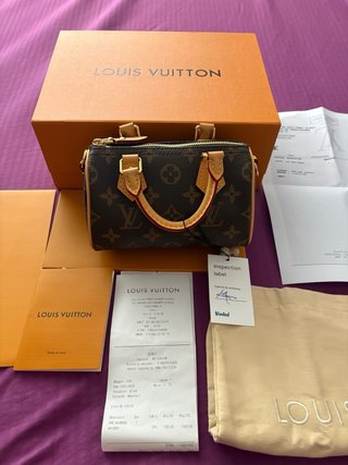 Louis Vuitton Nano Speedy Marrón