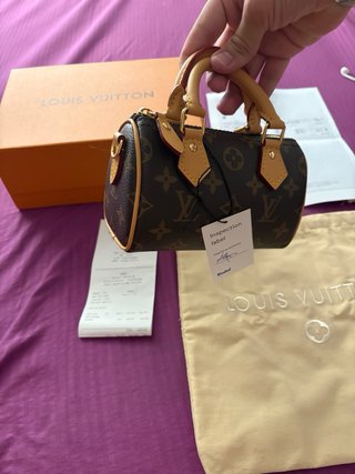 Louis Vuitton Nano Speedy Marrón