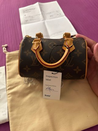 Louis Vuitton Nano Speedy Marrón