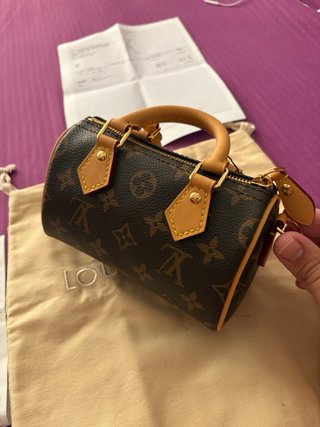 Louis Vuitton Nano Speedy Marrón