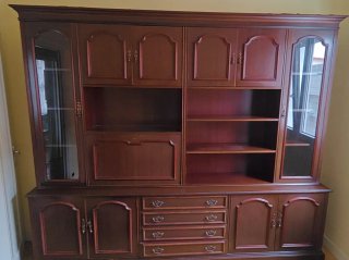 Mueble salon de madera maciza