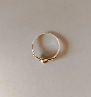 Anillo plata y nácar