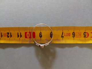 Anillo plata y nácar