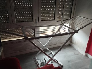 Tendedero plegable blanco