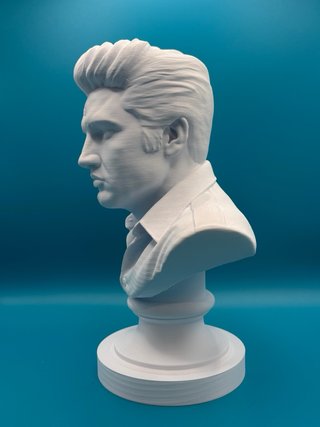 Busto elvis presley 20cn altezza stampa 3d