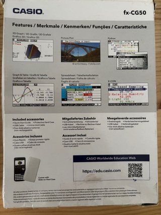 Calculadora gráfica CASIO fx-CG50.