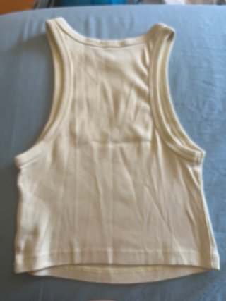 Camiseta Zara sin mangas amarilla Talla M