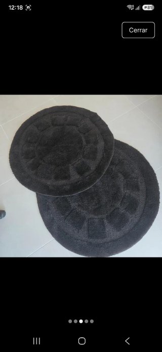 2 alfombras redondas decorativas – Antideslizantes