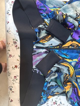 Cazadora Bomber Raso Estampado Multicolor