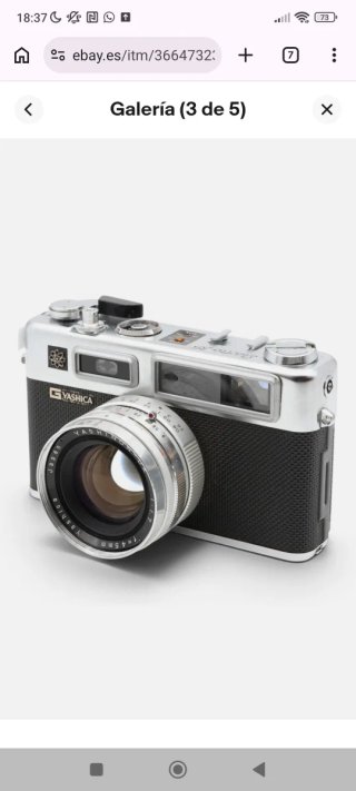 Yashica Electro 35 Cámara Analógica, con funda.