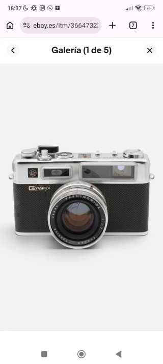 Yashica Electro 35 Cámara Analógica, con funda.