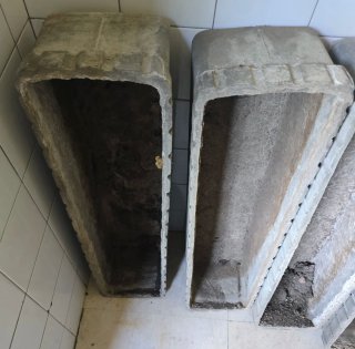 Jardineras de fibrocemento antiguas