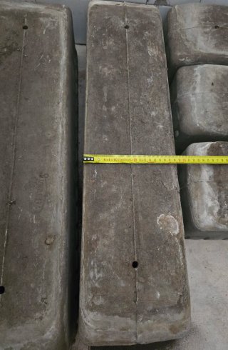 Jardineras de fibrocemento antiguas