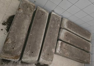 Jardineras de fibrocemento antiguas