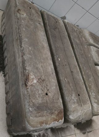 Jardineras de fibrocemento antiguas