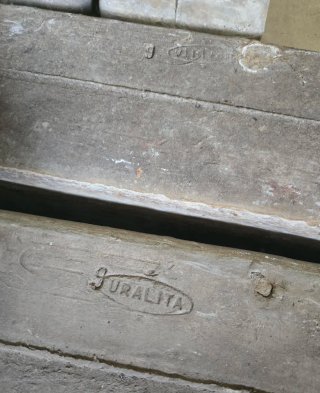 Jardineras de fibrocemento antiguas