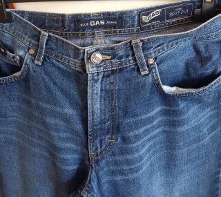 Jeans vintage Gas Jeans Boot-Cut Blu