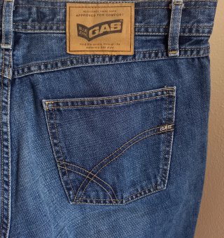 Jeans vintage Gas Jeans Boot-Cut Blu