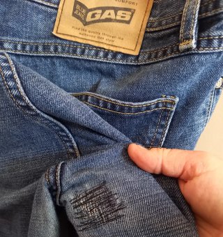 Jeans vintage Gas Jeans Boot-Cut Blu