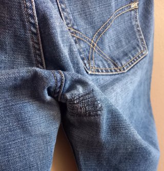 Jeans vintage Gas Jeans Boot-Cut Blu