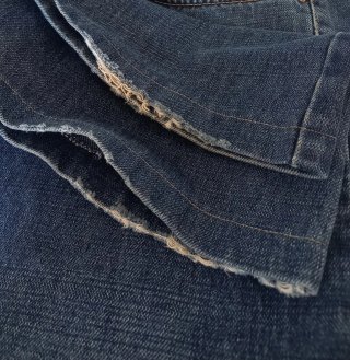 Jeans vintage Gas Jeans Boot-Cut Blu