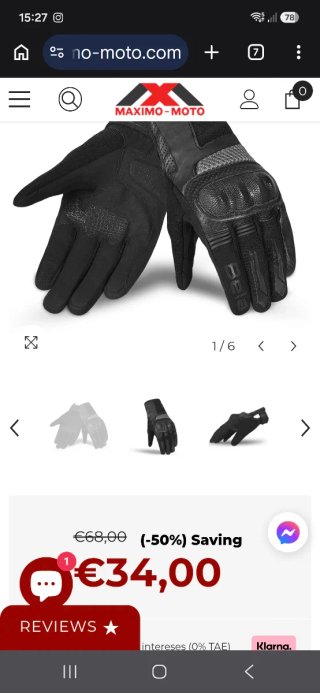 Guantes Moto Bela talla L