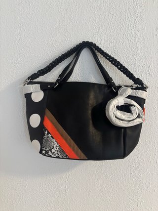 Bolso Desigual Negro y Multicolor