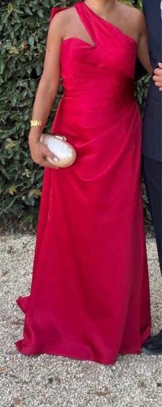 Vestido Pronovias Rojo Largo Fiesta