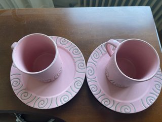 Juego de desayuno rosa