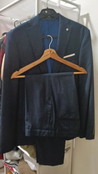 Traje Zara Azul Marino