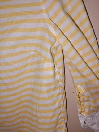 Camisa Tommy Hilfiger Rayas Amarillas Talla S