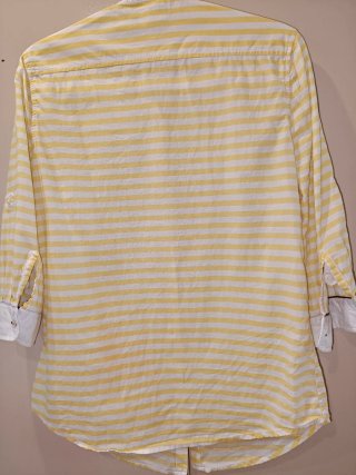 Camisa Tommy Hilfiger Rayas Amarillas Talla S