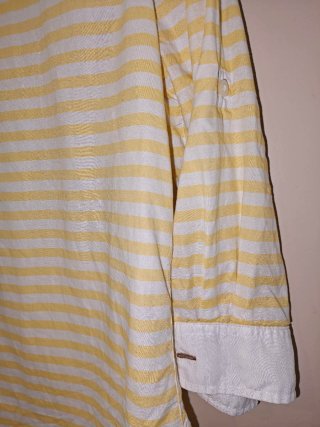 Camisa Tommy Hilfiger Rayas Amarillas Talla S
